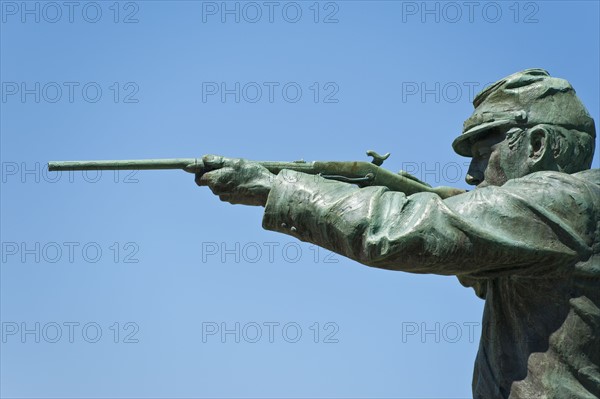 Statue of a union soldier at Vicksburg National Military Park.