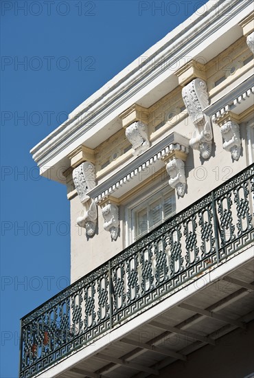 Ornate balcony.