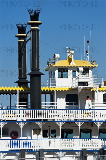 Close up of a riverboat.