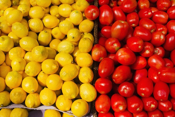 Lemons and tomatoes.