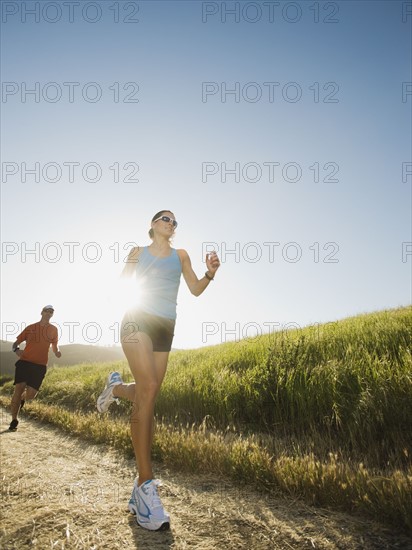 Trail running.