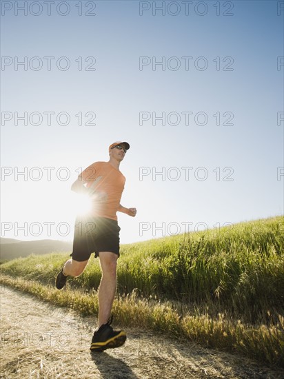 Trail running.