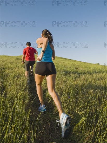 Trail running.