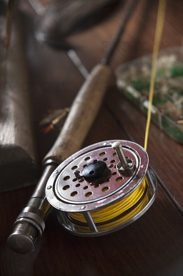 Fly fishing reel. Photo : Mike Kemp