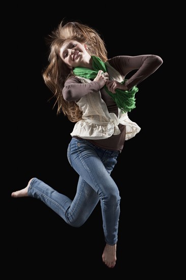 Female dancer performing lyrical dance. Photo : Mike Kemp