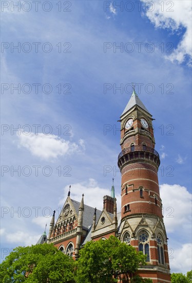 Public Library building in Jefferson Market New York City.