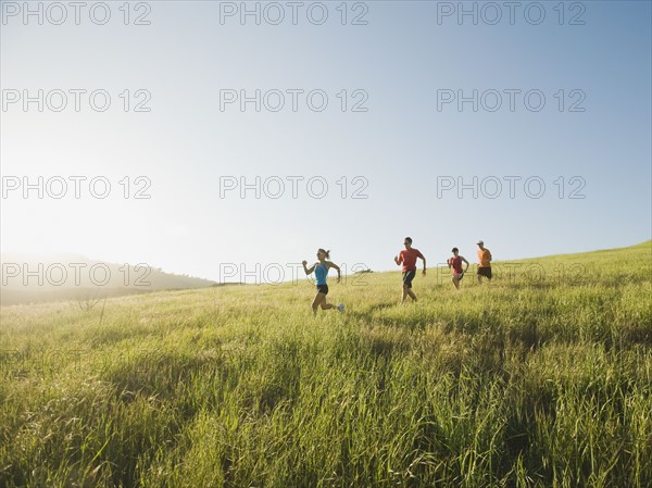 Trail running.