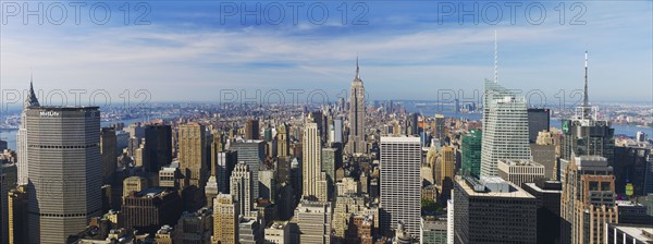 New York City skyline.