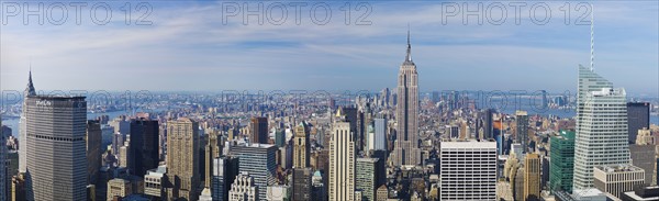 New York City skyline.