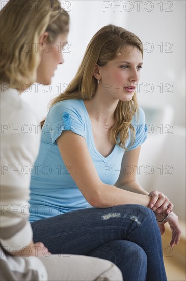 Mother and daughter having an argument.