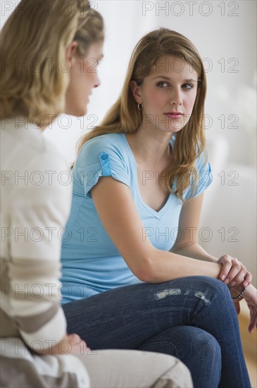 Mother and daughter having an argument.