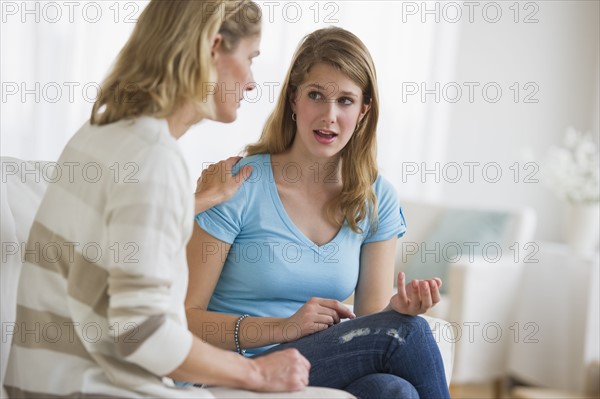 Mother and daughter having an argument.