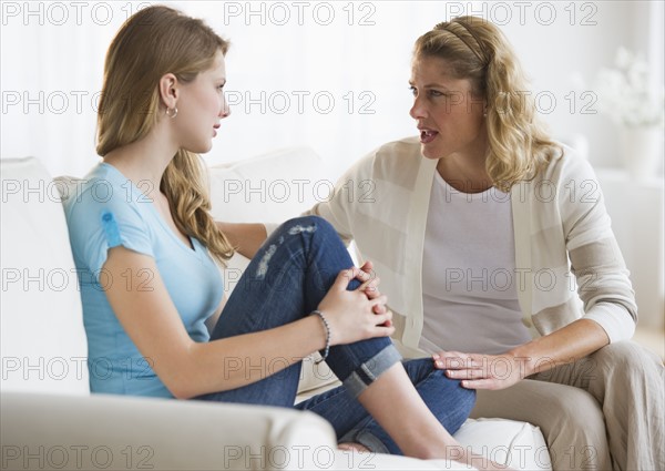 Mother and daughter having an argument.