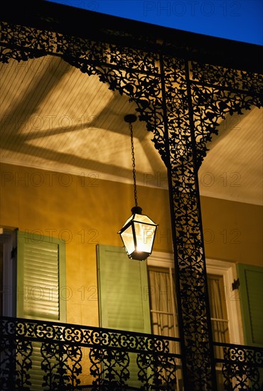 Balcony in French Quarter of New Orleans.