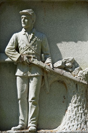 Statue of a union soldier at Vicksburg National Military Park.