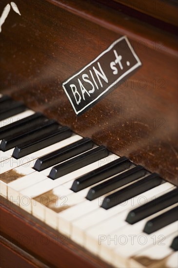 Keys on a piano.