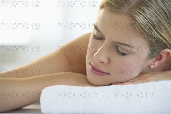 Woman at the spa.