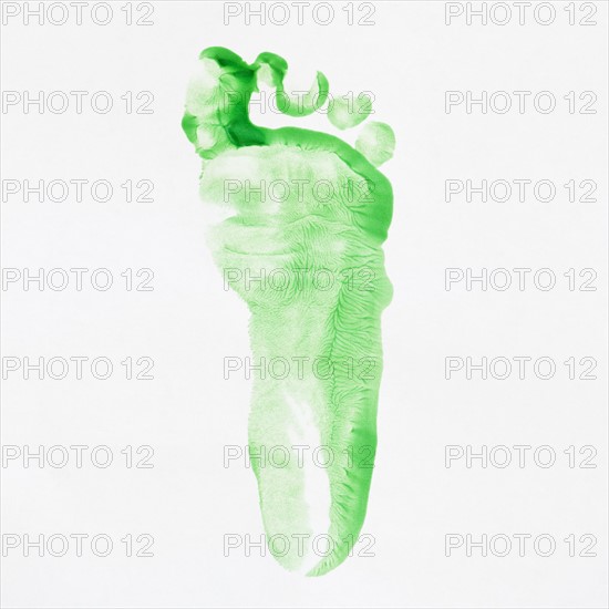 Child's footprint. Photo. Jamie Grill