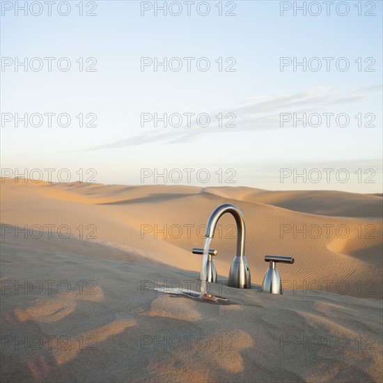 Faucet in desert. Photo : Mike Kemp