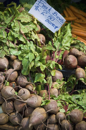 Produce display at farmer's market. Photo : Antonio M. Rosario