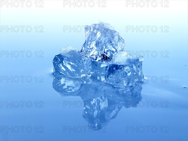 Ice cubes. Photo. David Arky