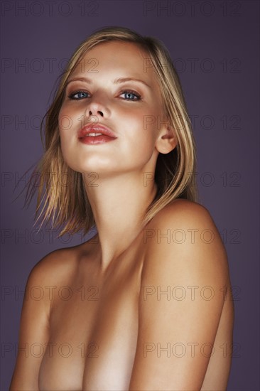 Naked blond woman. Photo. momentimages