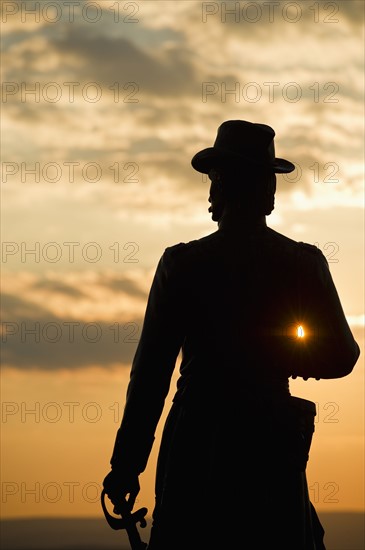 Statue at Gettysburg National Military Park. Photo. Daniel Grill