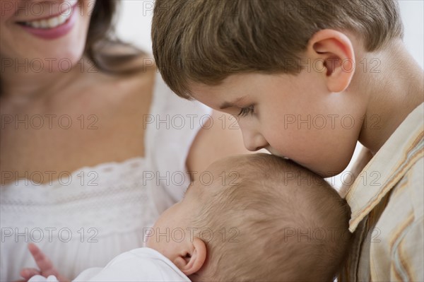 Mother and her two children.