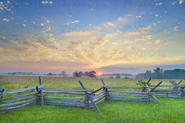 Old fence at Gettysburg National Military Park.