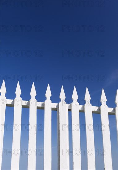 White picket fence.