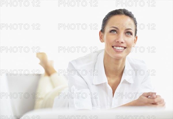 Woman relaxing. Photo. momentimages