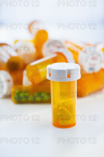 Bottles of prescription medication.