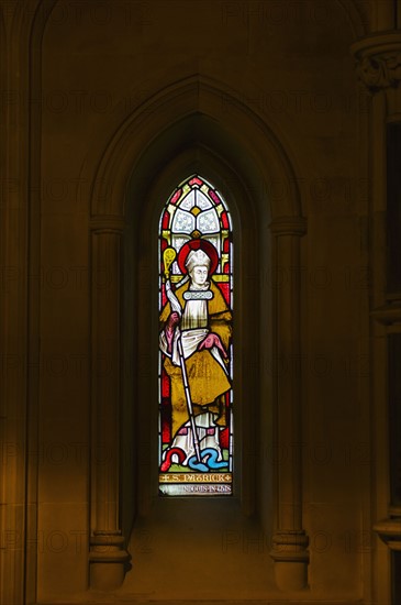 Stained glass window in Christ Church Cathedral.