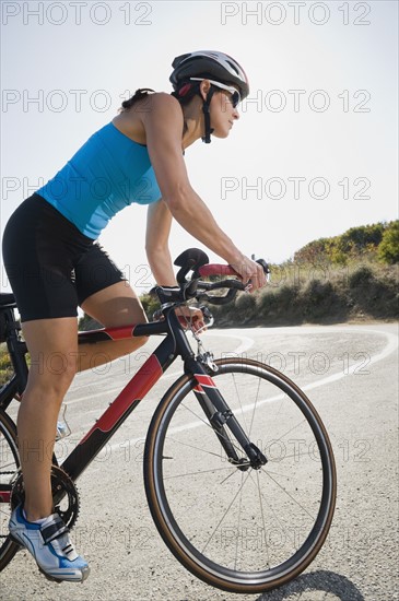 Cyclist road riding in Malibu. Photo. Erik Isakson