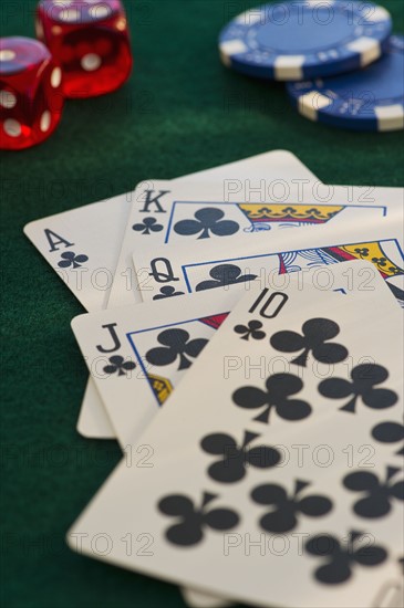 Poker table. Photo : Daniel Grill