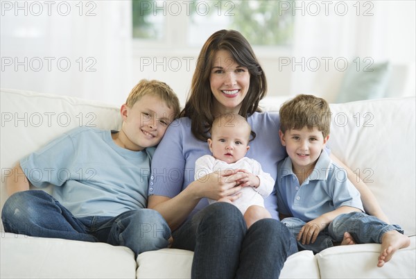 Mother and her three children.