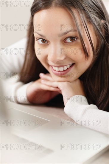 Woman browsing the internet. Photo. momentimages