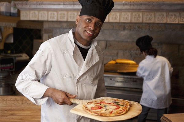 Pizza chef. Photo. Dan Bannister