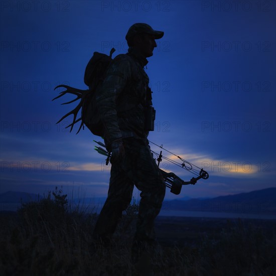 Bow and arrow hunter. Photo. Mike Kemp