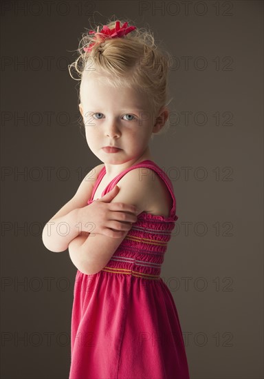 Pouting young girl. Photo. Mike Kemp