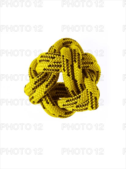 Ball of yellow rope. Photo. David Arky