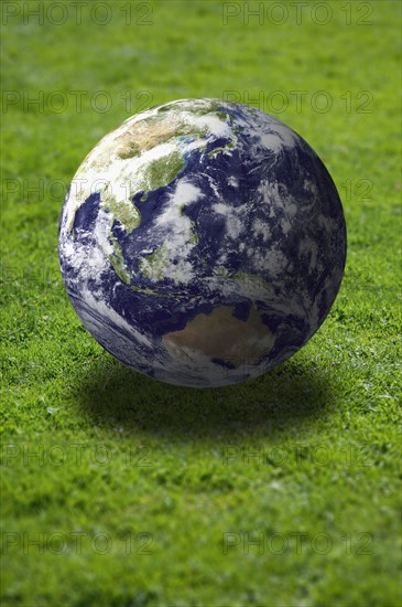 Globe on lawn. Photo. Antonio M. Rosario