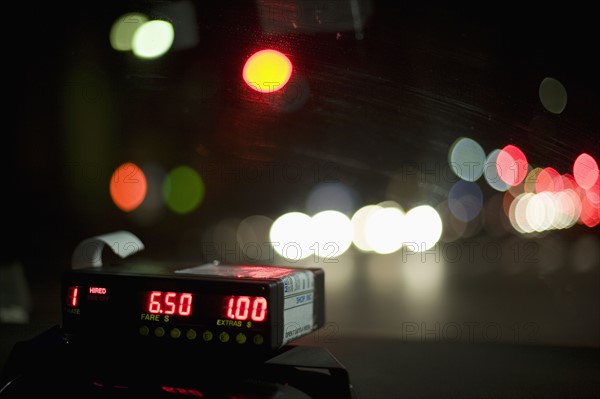 Cab meter. Photo. David Engelhardt