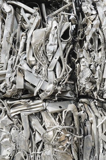 Stacks of recycled metal. Photo. Erik Isakson