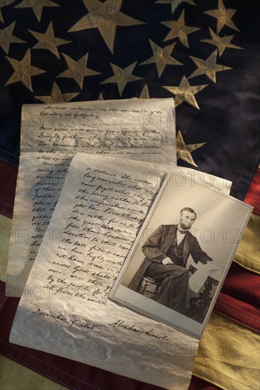 Letters written by Abraham Lincoln.