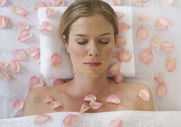 Woman at the spa.