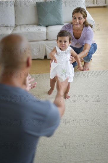 Young family with small girl (12-18 months).