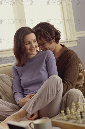 Happy couple in their home. Photo : Fisher Litwin