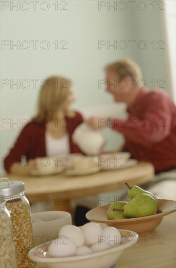 Couple having a meal together. Photo : Fisher Litwin