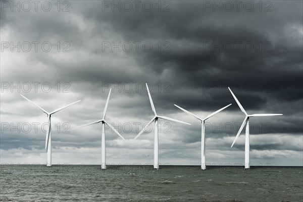 Wind turbines at sea. Photo : Jon Boyes